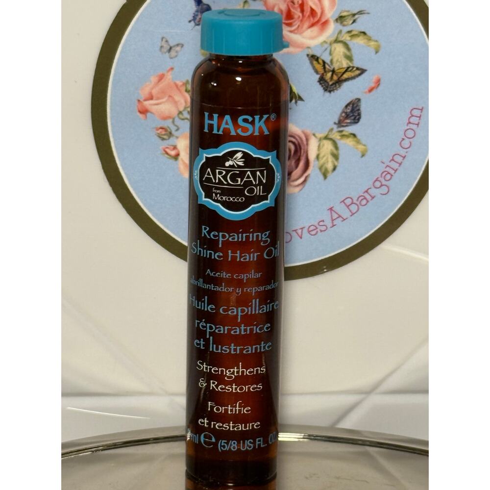 Hask Argan Oil Repairing Shine Hair Oil - Set of THREE (3) 28 mL vials - NEW